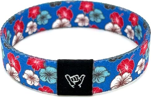 Hang Loose Bands - Coastal Mahalo Bracelet - Small 6.5 Length for Men, Women and Teens - Reversible Elastic Wristband Boho Surf Style Unisex in Saudi Arabia