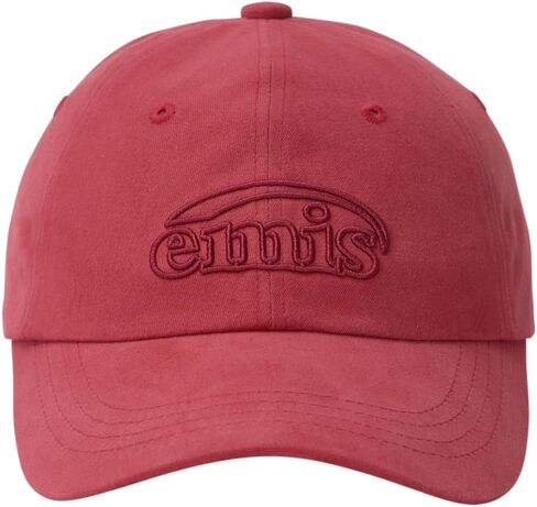 Cotton Brushed Baseball Cap Logo Adjustable Unisex Casual Streetwear Hat Red in Saudi Arabia