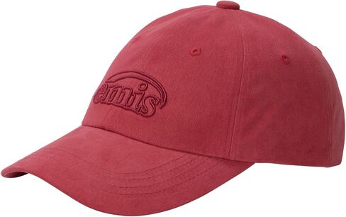 Cotton Brushed Baseball Cap Logo Adjustable Unisex Casual Streetwear Hat Red in Saudi Arabia