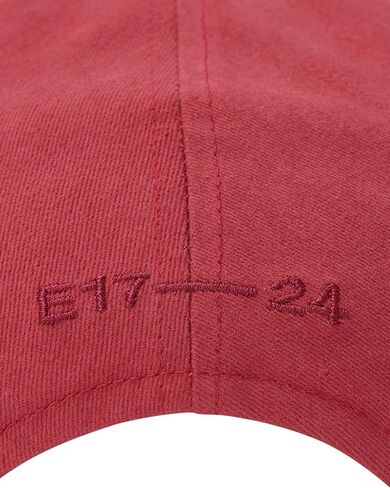 Cotton Brushed Baseball Cap Logo Adjustable Unisex Casual Streetwear Hat Red in Saudi Arabia