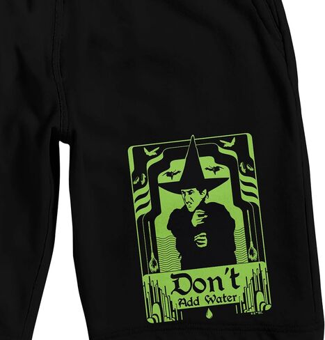 Bioworld Wizard Of Oz Wicked Witch Don't Add Water Men's Black Sleep Pajama Shorts in Kuwait