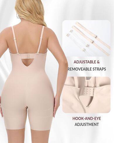 SHAPESHE Strapless Shapewear Bodysuit for Women Compression Tummy Control Seamless Full Body Shaper Underwired Corset in Saudi Arabia