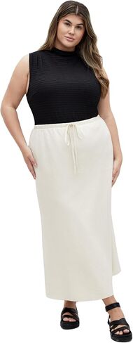 City Chic Women's Plus Size Skirt - Vivien Linen in Kuwait