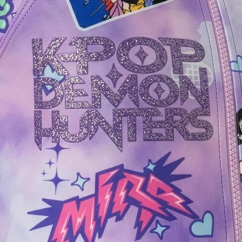 KPop Demon Hunters Girls Bathing Suit, Huntrix One Piece Girls Swimsuit, Kpop Kids Swimsuits with Scrunchie in Saudi Arabia
