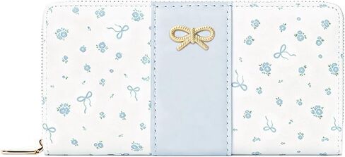 Long Wallet Floral Coquette Bow Wallet with ID Credit Card Slots Coin Purse for Women (PINK) in Saudi Arabia
