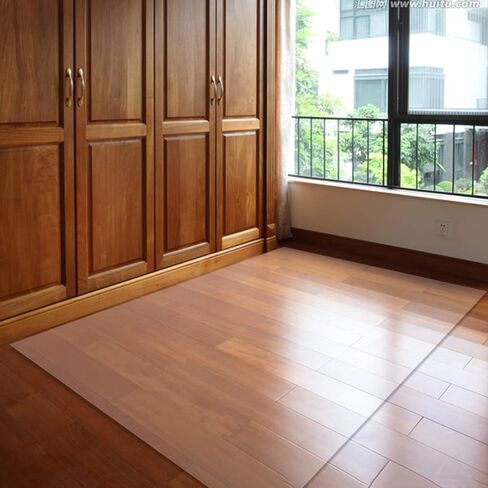 Heavy Duty Non-Skid Waterproof Transparent Carpet Pad for Hard Wood Floors/Doormat,Clear Frosted Rugs Runners Mat Cuttable, 1.5mm Thick Vinyl Plastic, 3 6 9 12 15 18 20 Foot Long(1.2X3.5m/4X11.5ft) in Kuwait