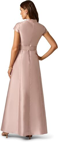 Adrianna Papell Mikado Belt Gown in Kuwait
