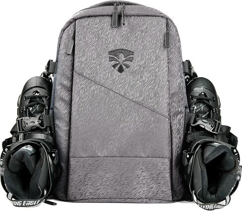 Flying Eagle Movement Inline Skate Bag Roller Skate Backpack Inline Skates Travel Backpack, adult inline skates, inline skates backpack, Daily Commute, and Travel, Durable Backpack, Gray, Large in Kuwait