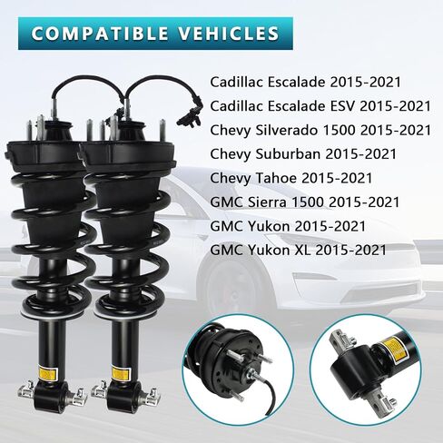 1643206013 Front Shock Absorber Air Suspension Struts with ADS Compatible with Mercedes Benz W164 X164 ML-Class 2005-2011 GL-Class 2007-2012(Single) in Saudi Arabia