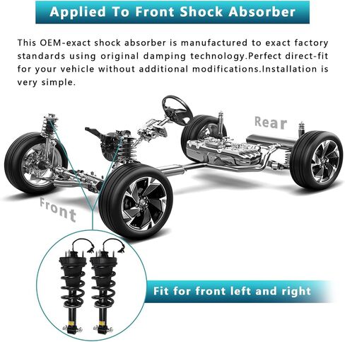 1643206013 Front Shock Absorber Air Suspension Struts with ADS Compatible with Mercedes Benz W164 X164 ML-Class 2005-2011 GL-Class 2007-2012(Single) in Saudi Arabia
