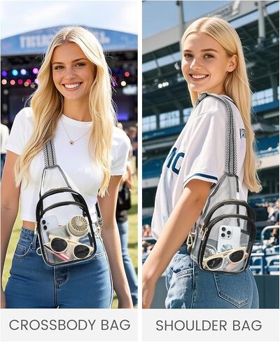 HULISEN Clear Sling Bag for Stadium Events in Saudi Arabia