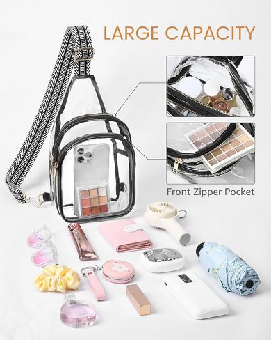 HULISEN Clear Sling Bag for Stadium Events in Saudi Arabia