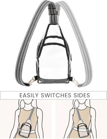 HULISEN Clear Sling Bag for Stadium Events in Saudi Arabia