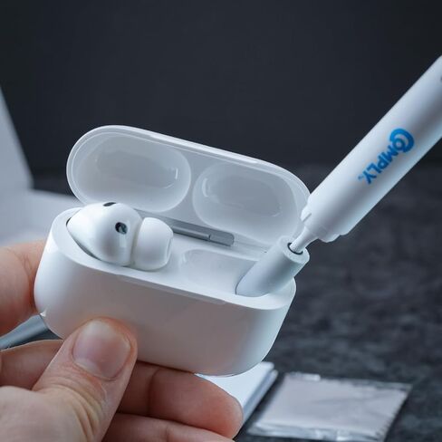 Comply Multi-Purpose Earbud Cleaning Kit | Includes Dual-Purpose Pen, Wet Wipes & Microfiber Cloth | Safely Cleans Ear Tips, Earbuds & Charging Case in Kuwait
