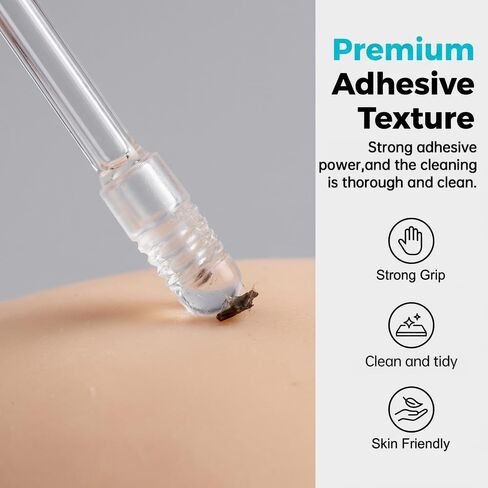 Sticky Ear Cleaning Stick for Adults, 2026 New Reusable Sticky Ear Cleaner Picks, Removal Adhesive Swabs Gentle Soft Ear Scoop Remover Tool with Dust Cover Packaging (24pcs, Small) in Kuwait