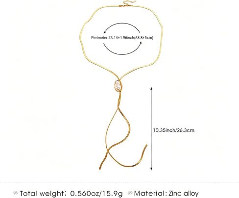 Gold Jewelry Sets for Women Long Y-shaped Necklaces & Earrings Set Baroque Pearl Flower Necklace Set, Prom Wedding Dress Accessories in Kuwait