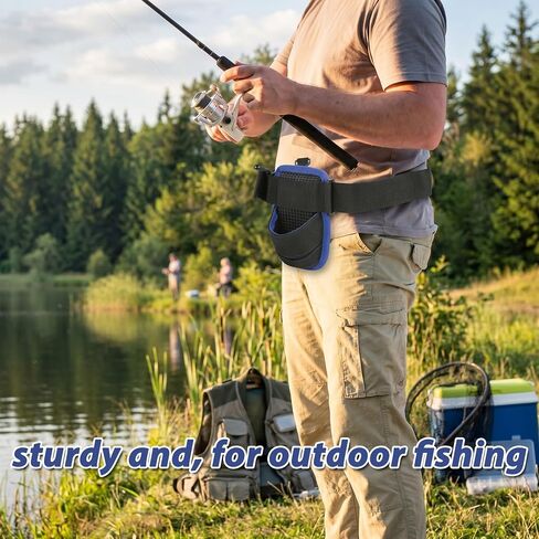 Fishing Waist Belt, Lightweight Waist Fishing Rod Holder Oxford Fabric Belt Strap Angling Tools Accessories in Kuwait