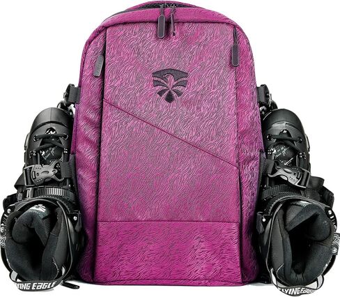 Flying Eagle Movement Inline Skate Bag Roller Skate Backpack Inline Skates Travel Backpack, adult inline skates, inline skates backpack, Daily Commute, and Travel, Durable Backpack, Gray, Large in Kuwait