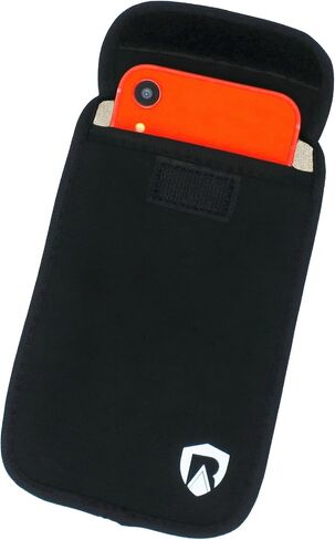 EMF Blocking Cell Phone Sleeve - EMF Blocking Pouch - Updated XL Version for Larger Smartphones (Black, Extra Large) in Kuwait