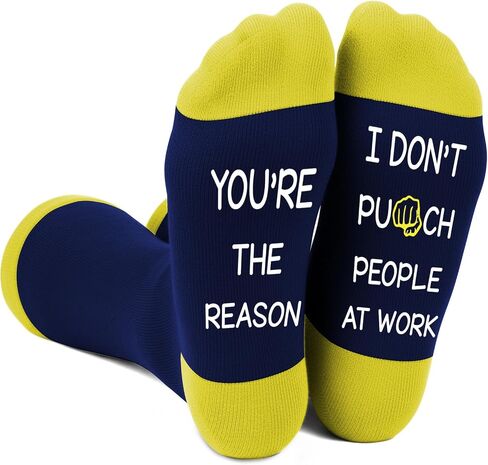 Coworker Gifts - Work Bestie Anniversary Socks, Funny Office Friendship Boss Day Birthday Employee Appreciation Retirement Galentine Valentine Present Secret Santa Christmas Stocking Stuffers in Saudi Arabia
