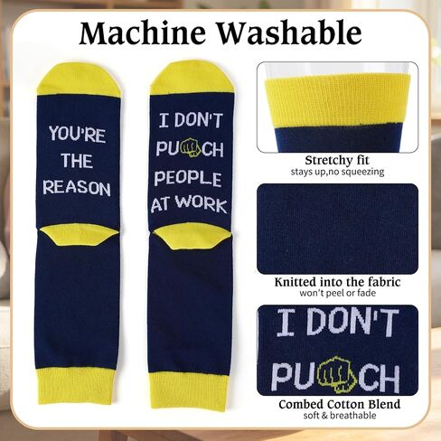 Coworker Gifts - Work Bestie Anniversary Socks, Funny Office Friendship Boss Day Birthday Employee Appreciation Retirement Galentine Valentine Present Secret Santa Christmas Stocking Stuffers in Saudi Arabia