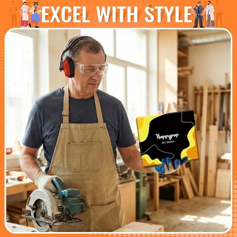 HAPPYPOP Chef Carpenter Gift Ideas - Funny Socks for Chefs, Bakers, Carpenters, Woodworker in Saudi Arabia