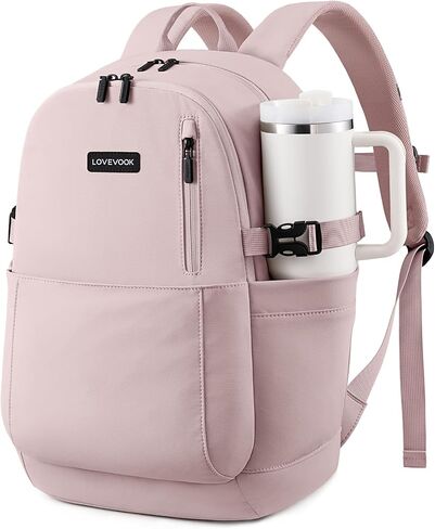 LOVEVOOK Cute School Backpack for Girls Teens, Water-Resistant 17.3 Inch Laptop Backpack, Lightweight Bookbag with Bottle Holder for College, Travel, Work in Kuwait