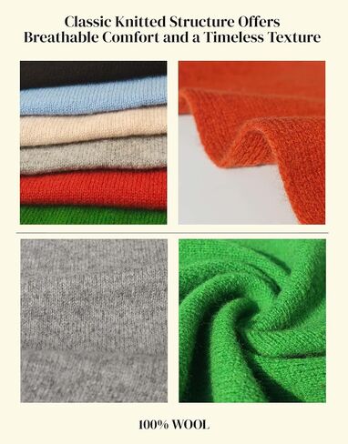 VENVSBEE 100% Wool Scarf for Women - Parisian Versatile Knit Triangle Wrap, Hooded Neck Gaiter & Headscarf in Saudi Arabia