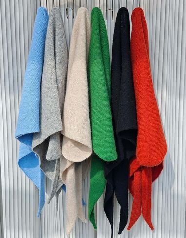 VENVSBEE 100% Wool Scarf for Women - Parisian Versatile Knit Triangle Wrap, Hooded Neck Gaiter & Headscarf in Saudi Arabia