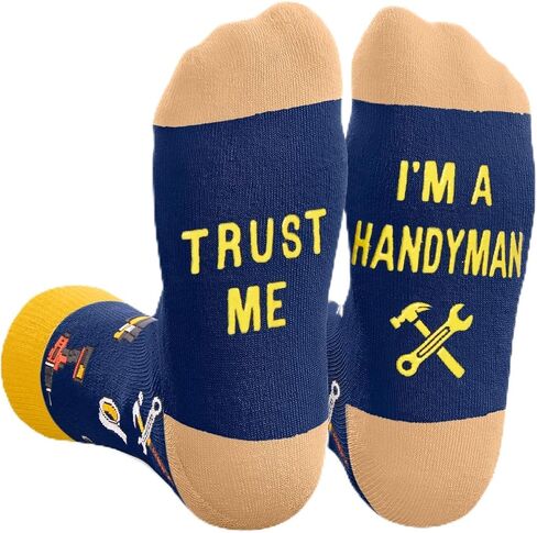 HAPPYPOP Chef Carpenter Gift Ideas - Funny Socks for Chefs, Bakers, Carpenters, Woodworker in Saudi Arabia