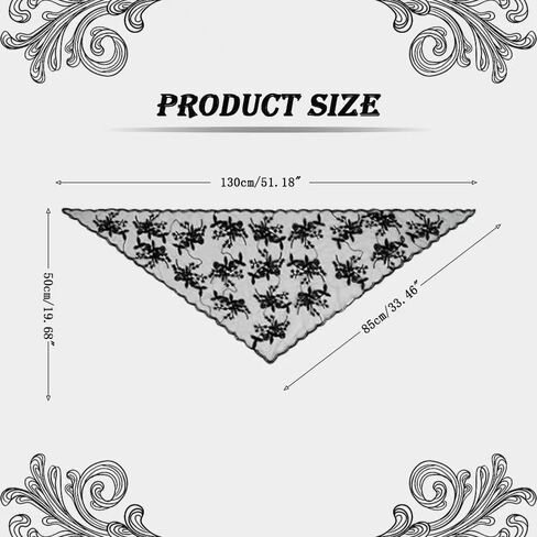 Triangle Veil Fashion Print Church Wedding Mass Mantilla Veils Religious Christian Prayer Head Covering Scarf Lace Scarf in Saudi Arabia