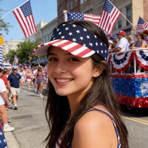 Structured Quick Visors for Women Men - Breathable Sun Protection Sports Visor for 4th of July in Kuwait