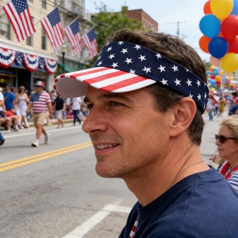 Structured Quick Visors for Women Men - Breathable Sun Protection Sports Visor for 4th of July in Kuwait