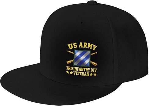 3rd Infantry Division 3rd Id Veteran Classic Adjustable Baseball Cap for Men Women Outdoor Sports Travel Trucker Hats2 Black in Kuwait
