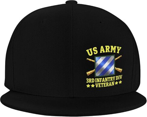 3rd Infantry Division 3rd Id Veteran Classic Adjustable Baseball Cap for Men Women Outdoor Sports Travel Trucker Hats2 Black in Kuwait
