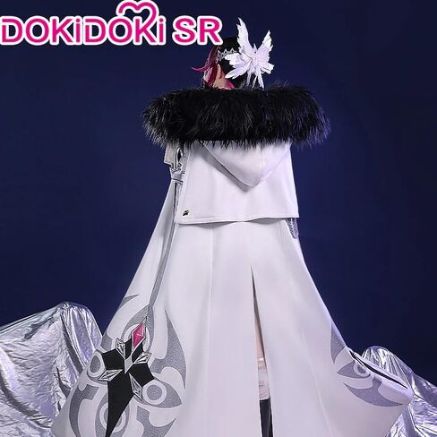 KIRA KIRA Genshin Columbina Cosplay Costume Doki-SR Game Genshin Fatui Harbinger Columbina Cloak Only Halloween Costume in Kuwait