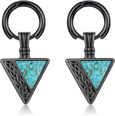 REDSUN Viking Celtic Knot Earrings for Men Women Arrowhead Dangle Earrings Punk Jewelry for Christmas Birthday Gifts in Saudi Arabia