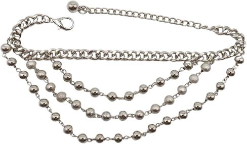 Trendy Fashion Jewelry Women Western Boot Bling Bracelet Silver Metal Chain Shoe Anklet Balls Wave Strands Charm 2PCS BC193 in Saudi Arabia