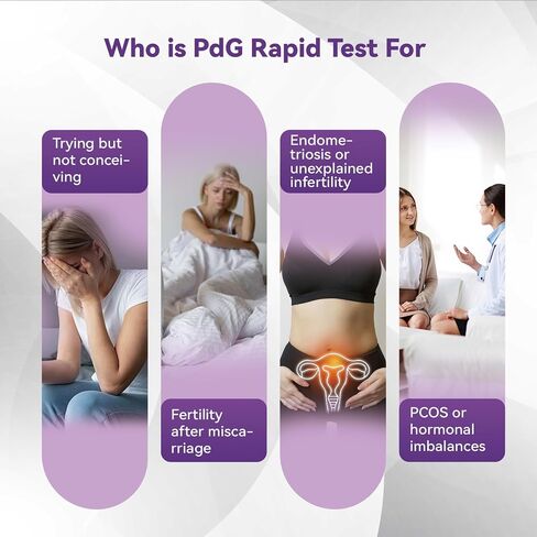 AssuTest PdG Test Strips Progesterone Urine Test for Confirming Ovulation, At-Home Fertility Ovulation Test, Detection Accuracy, Individually Foil-Sealed, 5 Count in Saudi Arabia