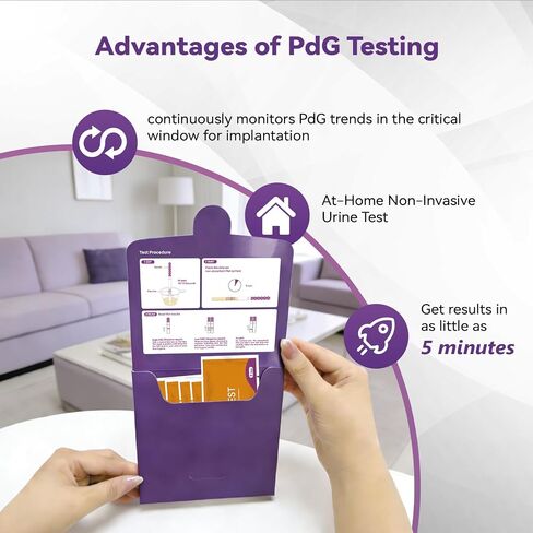 AssuTest PdG Test Strips Progesterone Urine Test for Confirming Ovulation, At-Home Fertility Ovulation Test, Detection Accuracy, Individually Foil-Sealed, 5 Count in Saudi Arabia