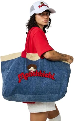 Samii Ryan Monchhichi Denim Tote Bag, Blue in Saudi Arabia