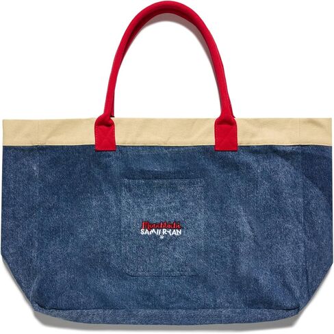 Samii Ryan Monchhichi Denim Tote Bag, Blue in Saudi Arabia