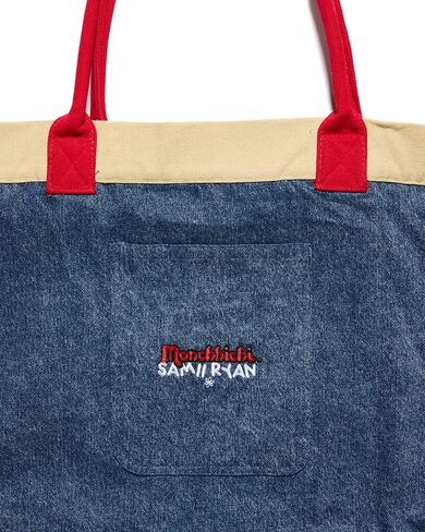 Samii Ryan Monchhichi Denim Tote Bag, Blue in Saudi Arabia
