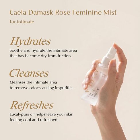 CAELA Feminine Spray, pH-Balanced Care for Intimate Area, Odor Control, Daily Freshness & Hydration, Triple Lactobacillus Ferment Complex, Travel Essential for Women, Gym & Daily Care, 1.69 Fl Oz in Saudi Arabia