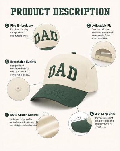Mom and Dad Matching Hats for New Parents, Embroidered Adjustable 2026 Baseball Caps for Pregnancy Announcement, Baby Shower, Daily Wear in Saudi Arabia