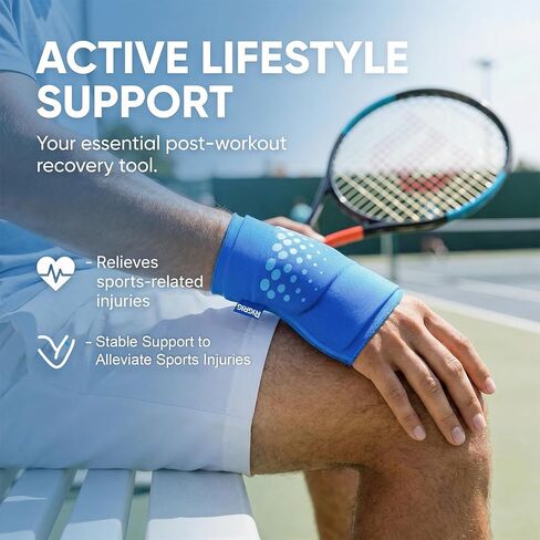 Thumb Wrist Ice Pack Wrap, Reusable Thickened Gel Pad with Long-Lasting Hot Cold Therapy for Carpal Tunnel Relief, Arthritis Pain, Post-Workout, Post-Surgery & Computer Overuse Recovery, Blue, S/M in Saudi Arabia