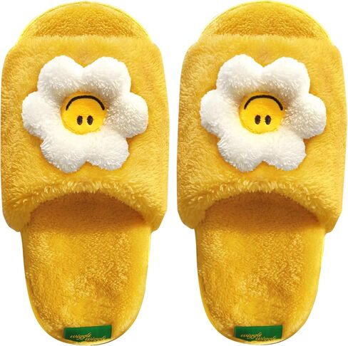 wiggle wiggle Washable House Slippers, Cute Soft Fuzzy Plush Home Slip-On, Cozy Bedroom Indoor Shoes for Women & Men – Smile We Love in Saudi Arabia