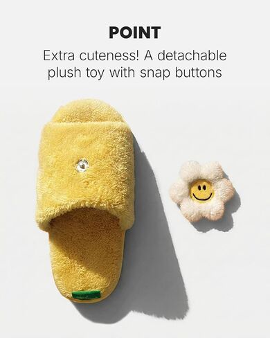 wiggle wiggle Washable House Slippers, Cute Soft Fuzzy Plush Home Slip-On, Cozy Bedroom Indoor Shoes for Women & Men – Smile We Love in Saudi Arabia