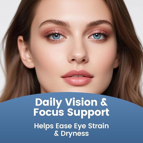 VisioVance 15 in 1 Advanced Eye Formula, Eye Vitamin and Mineral Supplement with Lutein, Zinc, Luteolin, Zeaxanthin & Bilberry Extract, 60 Count (1) in Saudi Arabia