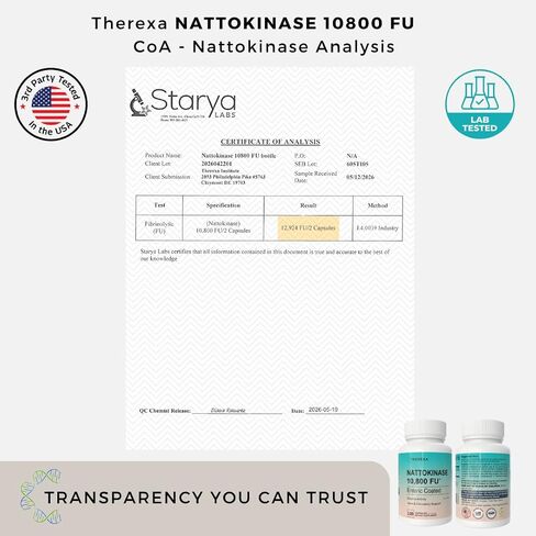 Nattokinase 10800 FU - Enzyme Activity with Ultimate Nattokinase Supplement, Enteric-Coated Capsules Aiding Digestion & Assisting Absorption - 120 Capsules in Saudi Arabia
